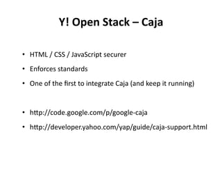 The Yahoo Open Stack