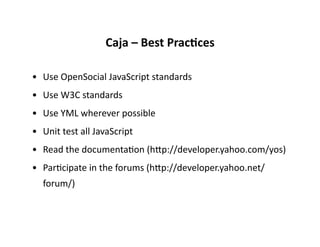 The Yahoo Open Stack