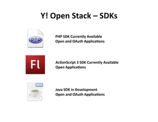 The Yahoo Open Stack