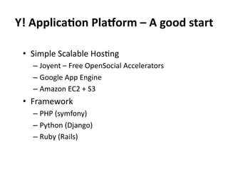 The Yahoo Open Stack