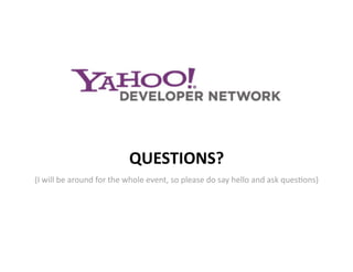 The Yahoo Open Stack