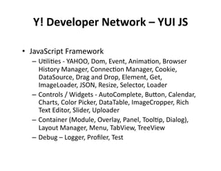 The Yahoo Open Stack
