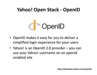 The Yahoo Open Stack