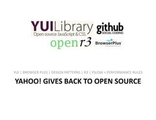 The Yahoo Open Stack