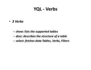 The Yahoo Open Stack