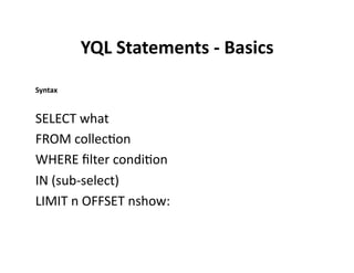 The Yahoo Open Stack