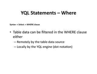 The Yahoo Open Stack