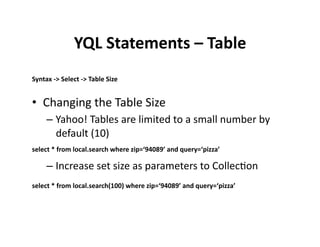 The Yahoo Open Stack