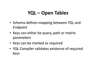 The Yahoo Open Stack