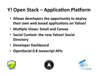 The Yahoo Open Stack