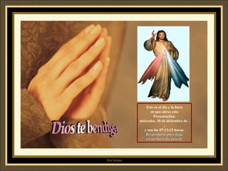 Este es el día y la hora en que abres esta Presentación: martes, 9 de junio de 2009 , y son las  03:56:47  horas. Recuérdalos, pues llega en un buen día para ti. 