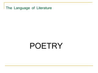 The Language of Literature  ,[object Object]