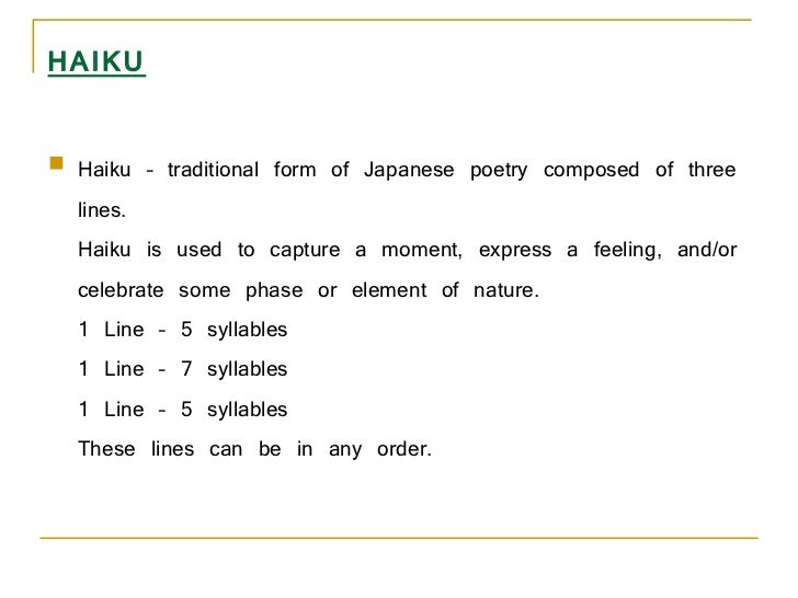 poetry powerpoint verse form poetry