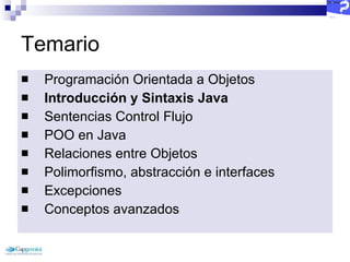 Curso Java Inicial 2 - Introducción y Sintaxis | PPT