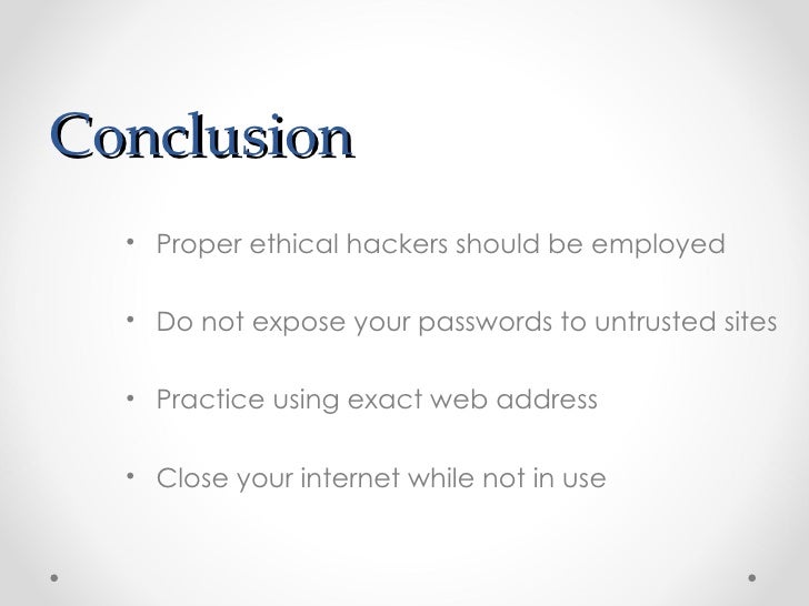 Ethical hacking essay