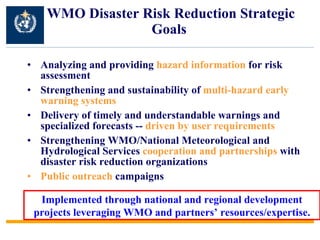 WMO - Disaster Risk Reduction Programme | PPT
