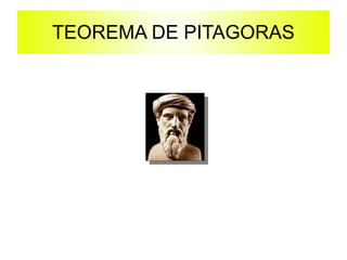 TEOREMA DE PITAGORAS 