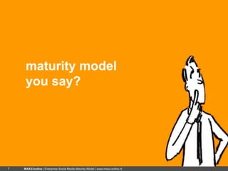 Enterprise Social Media Maturity Model (ESM3) Slide 7