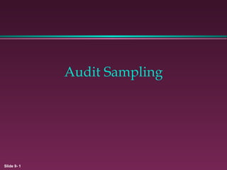 Audit Sampling 