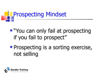 Improve Your Prospecting La2 M, Mike Wyne June 2010 | PPT