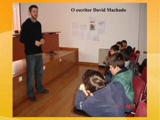 O escritor David Machado 