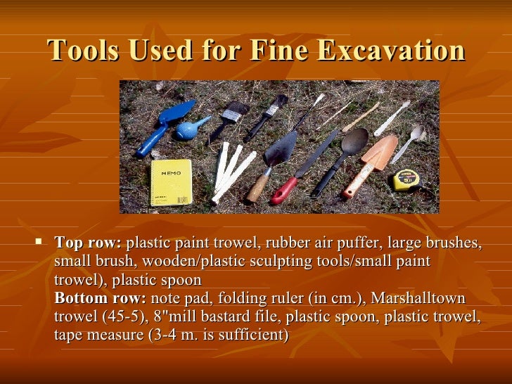 Excavation Techniques
