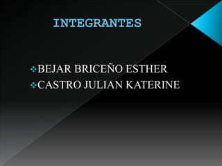 INTEGRANTESBEJAR BRICEÑO ESTHER