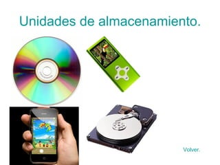 Unidades de almacenamiento. Volver. 