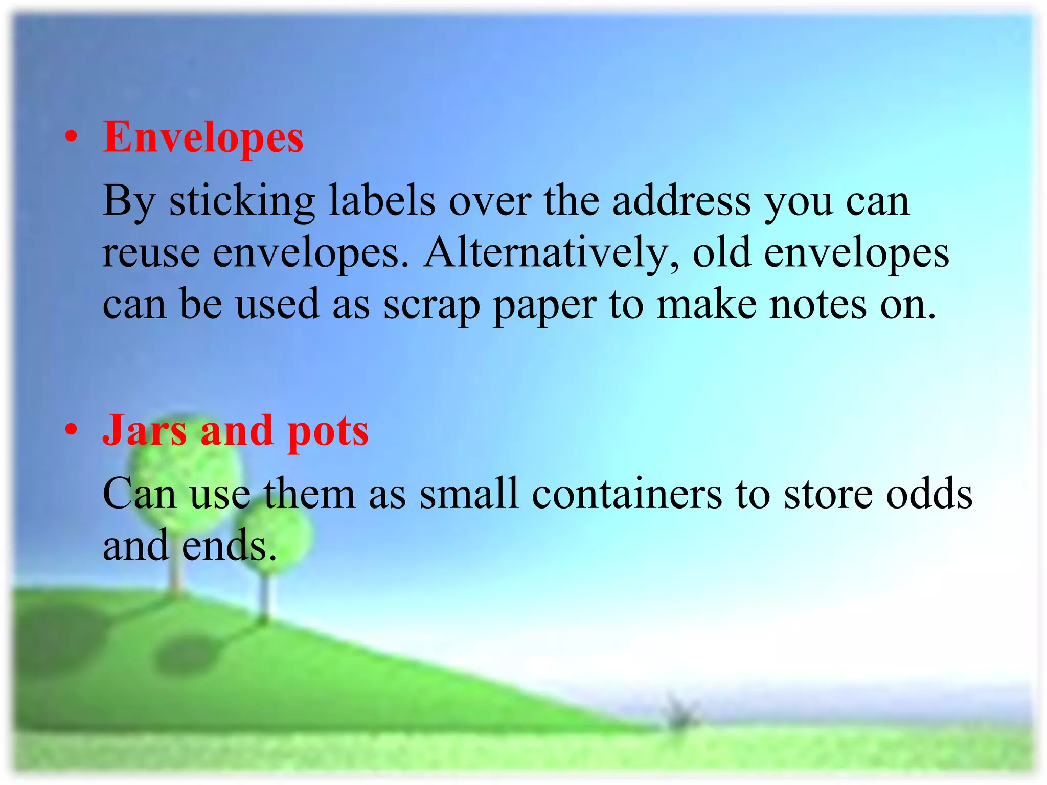 Reduce, Reuse and Recycle (3R) | PPT