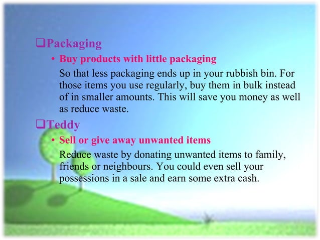 Reduce, Reuse and Recycle (3R) | PPT