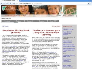 Accessibility and Availability of CIAT Research Results: Progress Update