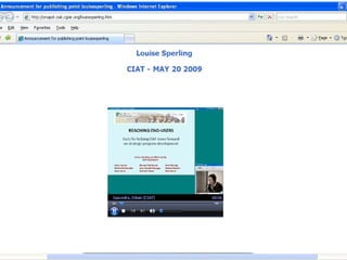 Accessibility and Availability of CIAT Research Results: Progress Update