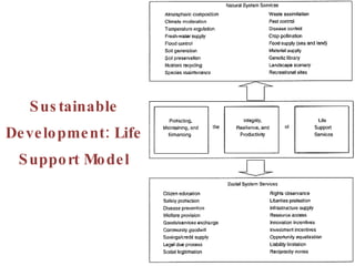 Sustainable Development: Life Support Model 