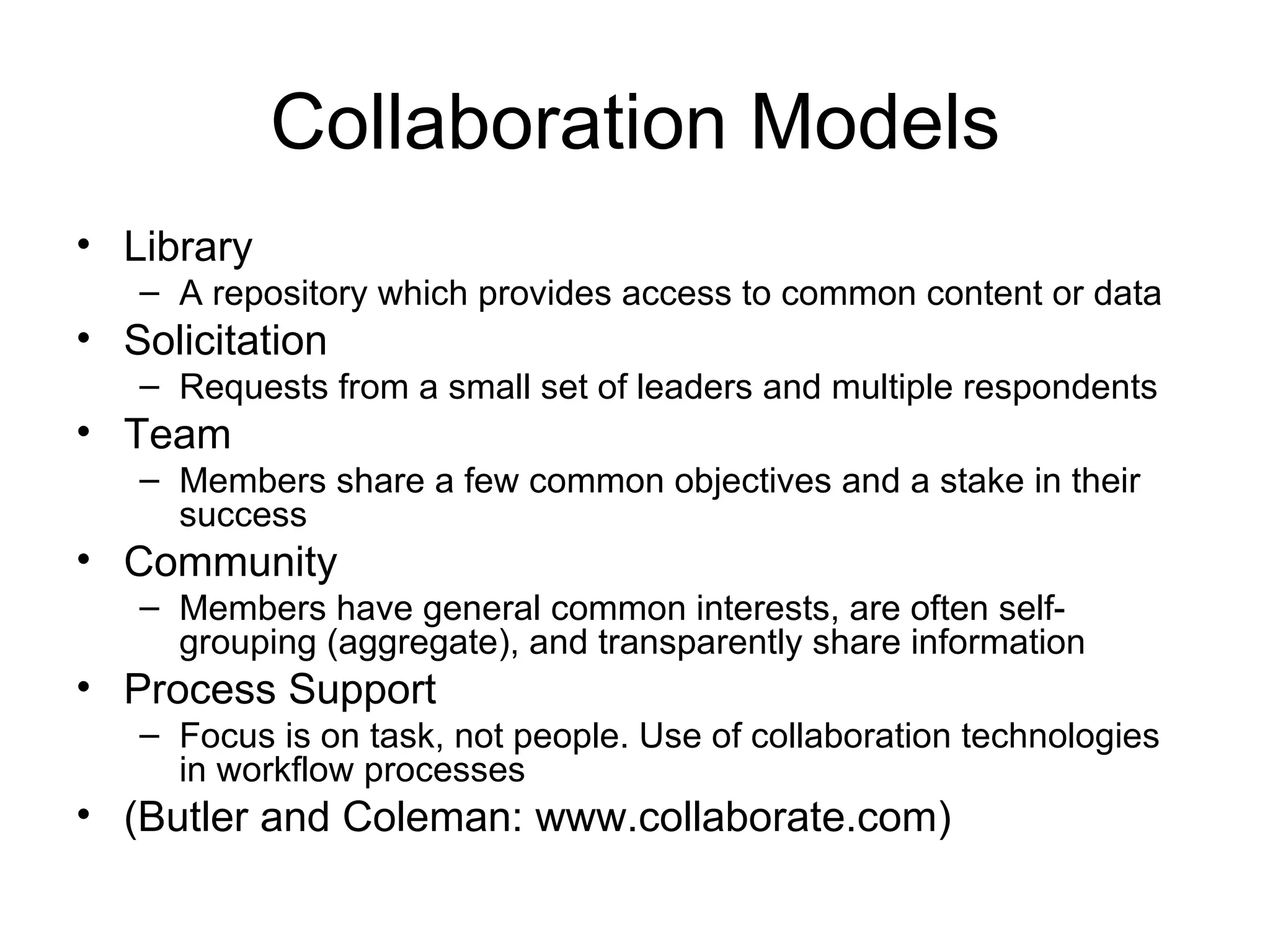 Web 2.0 Online Collaboration examples