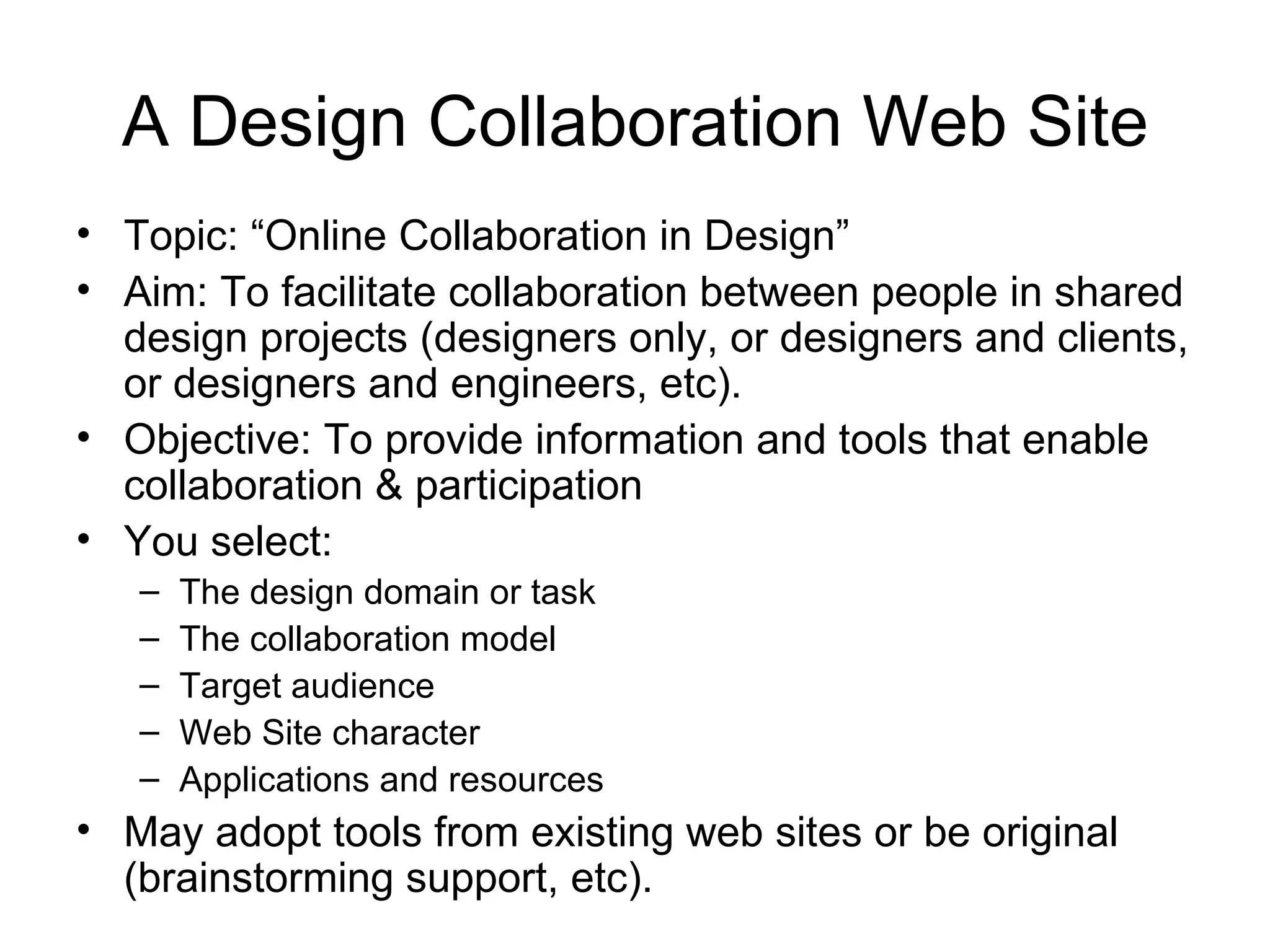 Web 2.0 Online Collaboration examples
