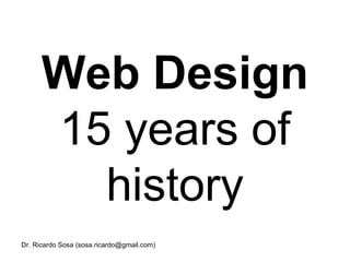 Web Design 15 years of history 