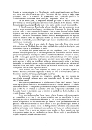 O empirismo e o racionalismo (doc.1)
