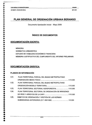 Memoria PGOU 2009