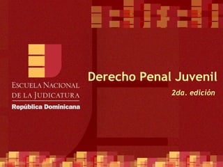 Derecho Penal Juvenil 2da. edición  