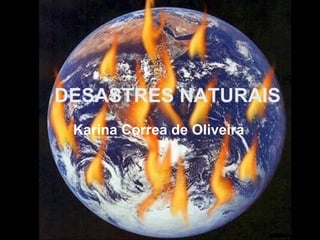 DESASTRES NATURAIS Karina Correa de Oliveira 