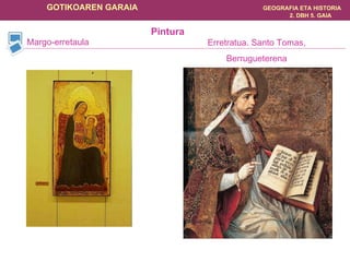 Margo-erretaula Pintura Erretratua. Santo Tomas, Berrugueterena 