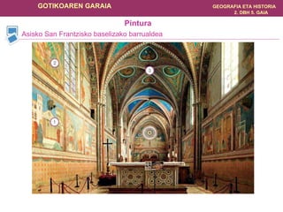 Asisko San Frantzisko baselizako barrualdea Pintura 