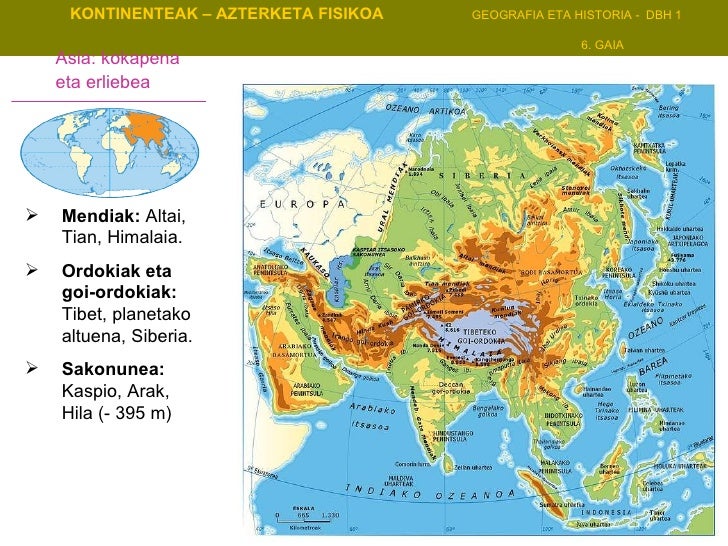 Resultado de imagen de ASIA fisikoak