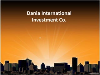 Dania International Investment Co. مجمع دانيا السكني- الجويدة 