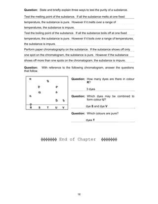 Separation Techniques Revision PDF | PDF