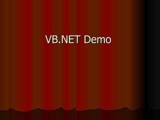 VB.NET Demo  