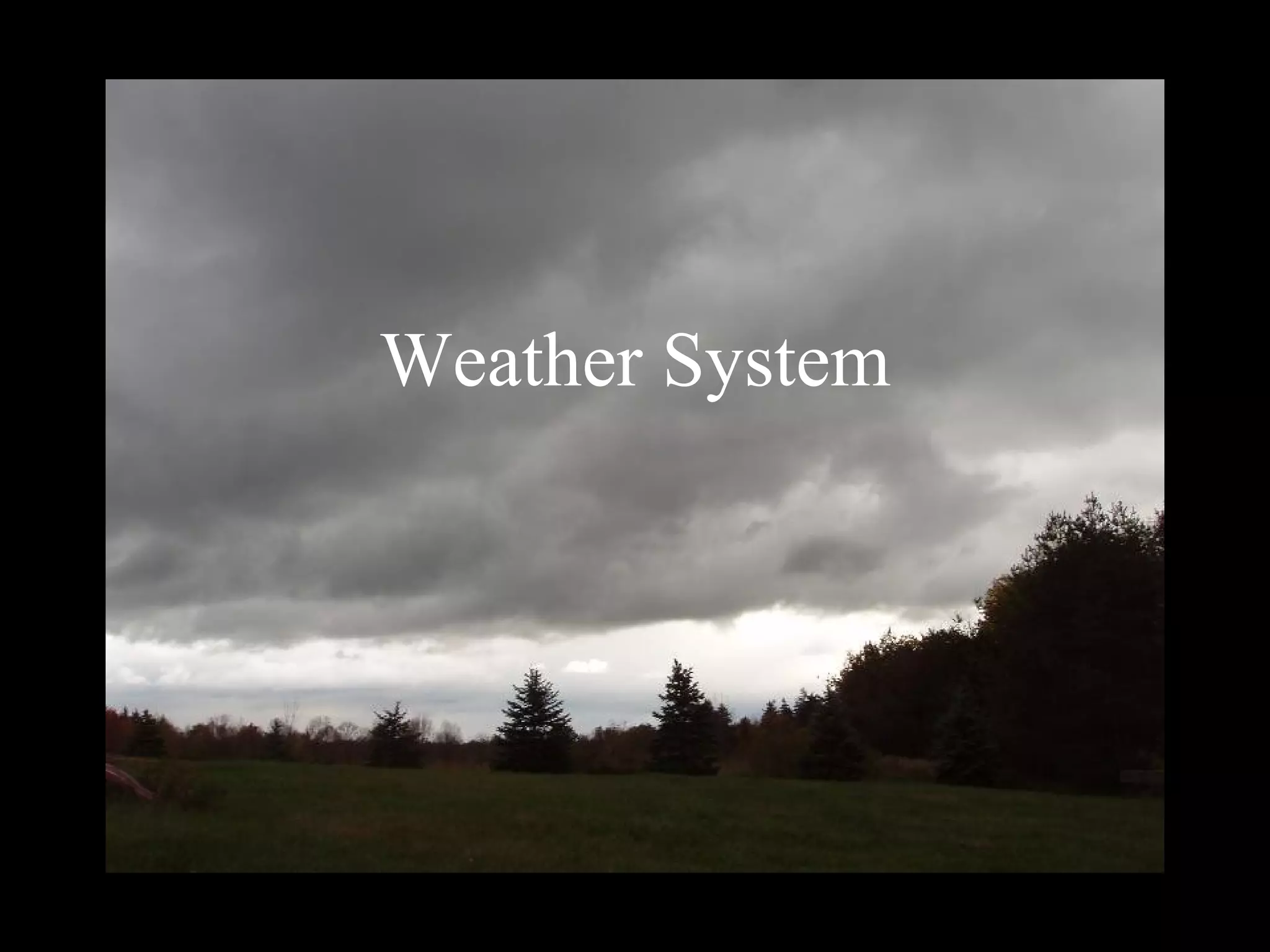 A weather system