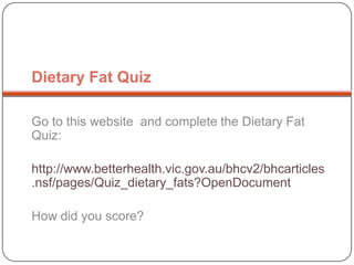 Did you know?Obesity is the leading cause of preventable death, next to smoking!