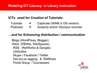 ICT Literacy in Libraries | PPT