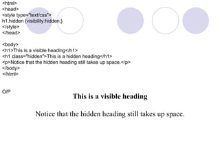 cascading style sheet ppt | PPT